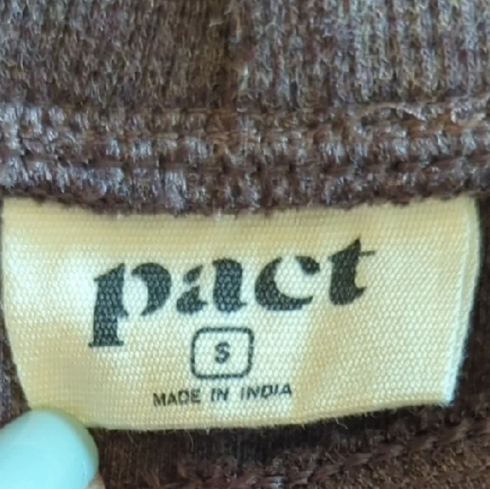 Women's Pact Organic Airplane Tapered Leg Pant Brown - Picture 2 of 9